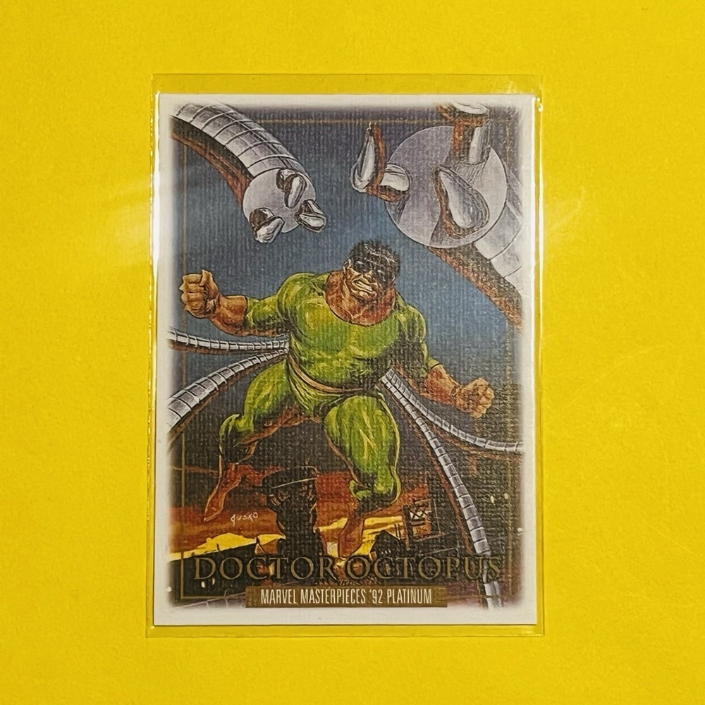 2024 Upper Deck Marvel Masterpieces '92 Platinum‎ Doctor Octopus Canvas #25 Card